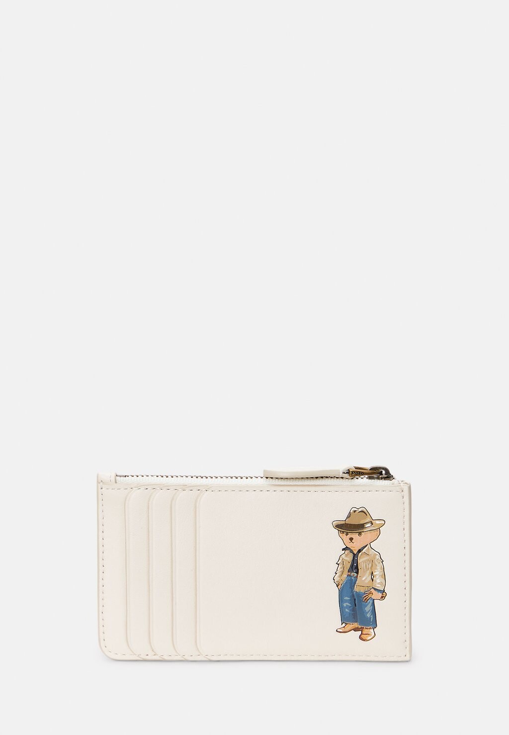 

Кошелек POLO BEAR LEATHER ZIP CARD CASE Ralph Lauren, кремовый