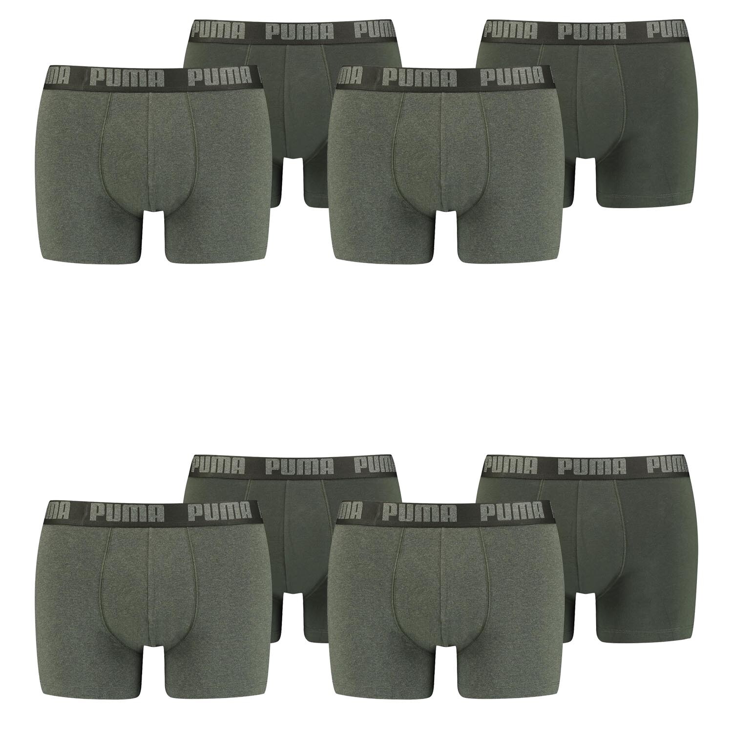 

Боксеры Puma Boxershorts PUMA BASIC BOXER 8P, цвет 038 - Green Melange