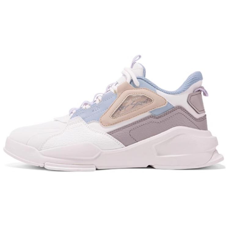 

Кроссовки XTEP Skateboarding Shoes Women's Low-top Sail White/Calm Grey/Sunset Fog Blue, белый/синий