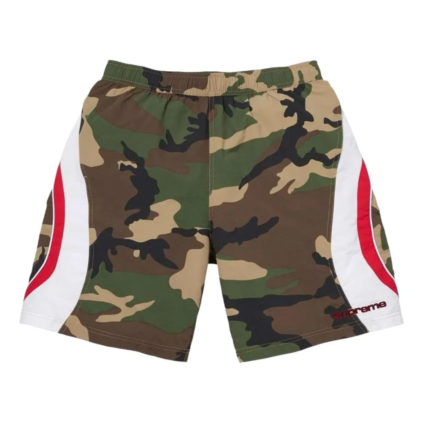 Шорты для сапсерфинга Supreme SS26 Paneled Water Short 'Woodland Camo' SUP-SS26-289-CMO, зеленый