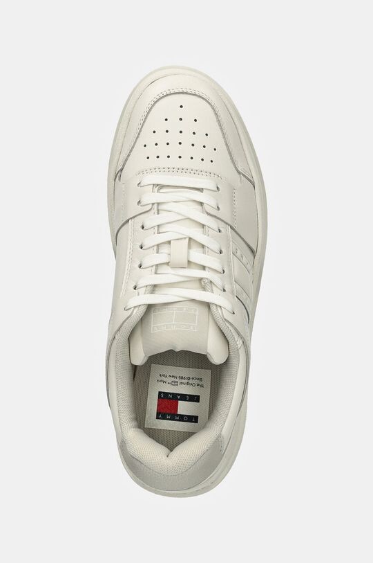 Кожаные кроссовки THE BROOKLYN FLATFORM Tommy Jeans, белый — фото 4