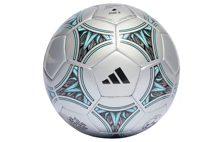 

Adidas Футбольный мяч размер 5, машинная строчка, унисекс, metallic silver