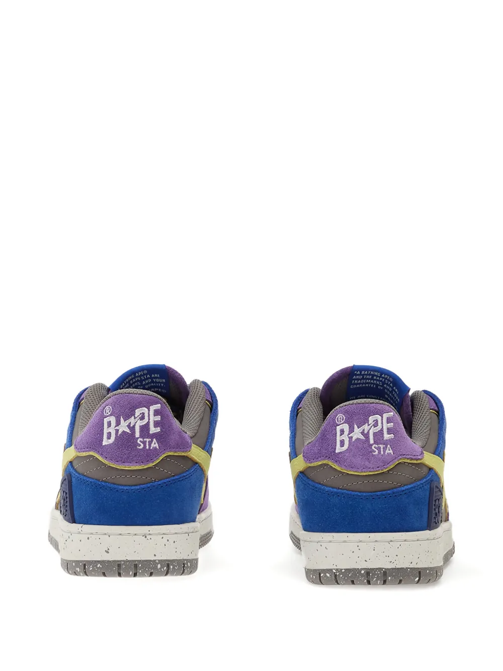 Кеды Bape Sk8 Sta 1 M2 на шнуровке A Bathing Ape, фиолетовый — фото 3