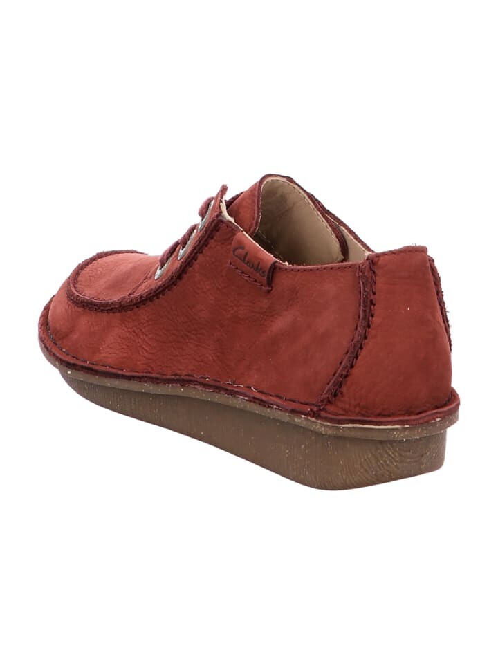 Элегантные туфли на шнуровке Clarks Komfort, красный — фото 3