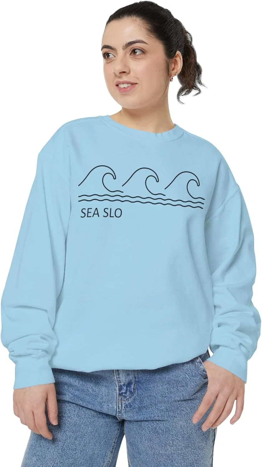 Стильная толстовка Ocean Waves Sea San Luis Obispo