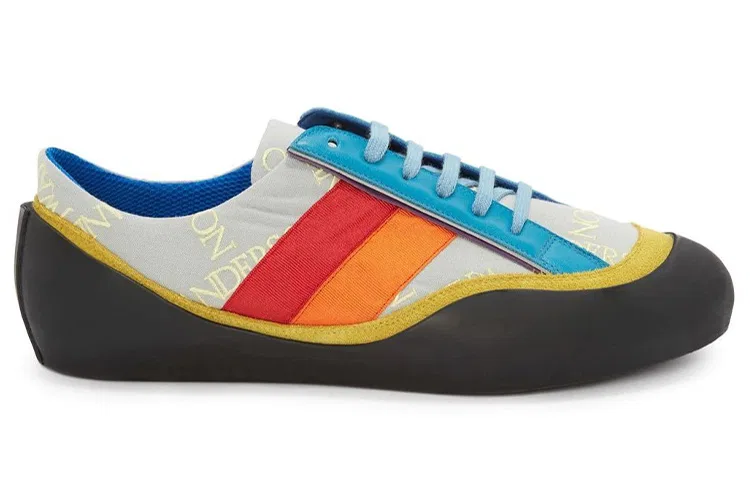 Кеды JW Anderson из текстиля и кожи, с коробкой, мультиколор — фото 3