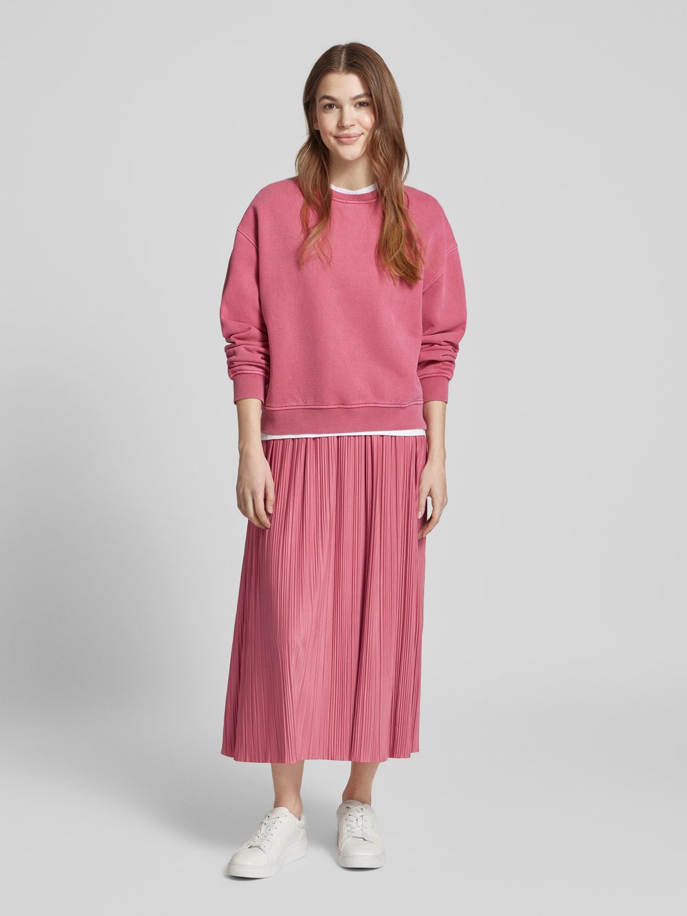 

Юбка миди со складками модель 'UMA' Samsøe Samsøe, розовый