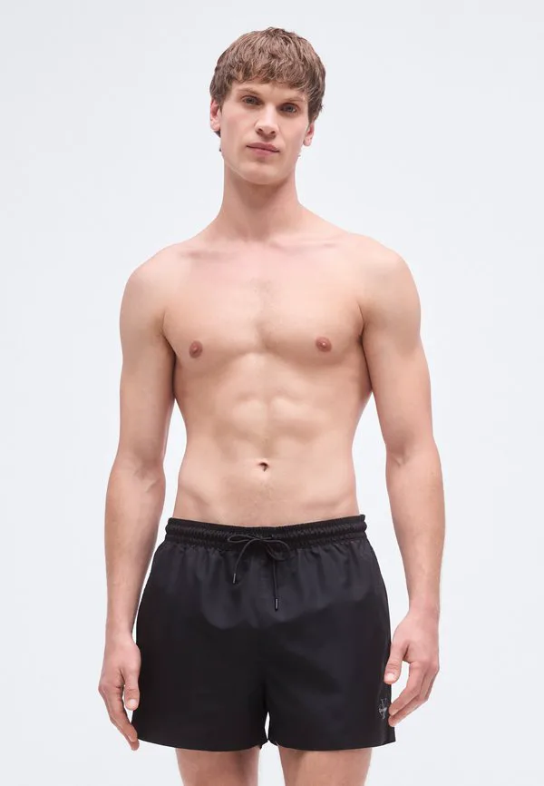 

Плавки с поясом на шнуровке и графическим монограммом. Calvin Klein Swimwear, Black, Черный, Плавки с поясом на шнуровке и графическим монограммом. Calvin Klein Swimwear, Black