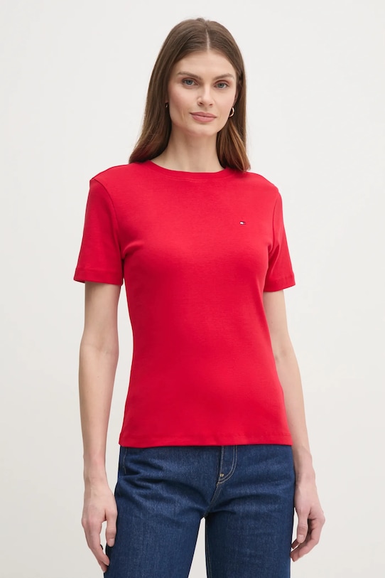 

Хлопковая футболка Tommy Hilfiger, красный