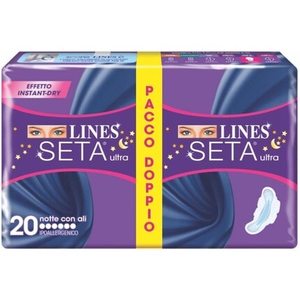 

Lines Silk, очень впитывающие, с крылышками, 20 шт.