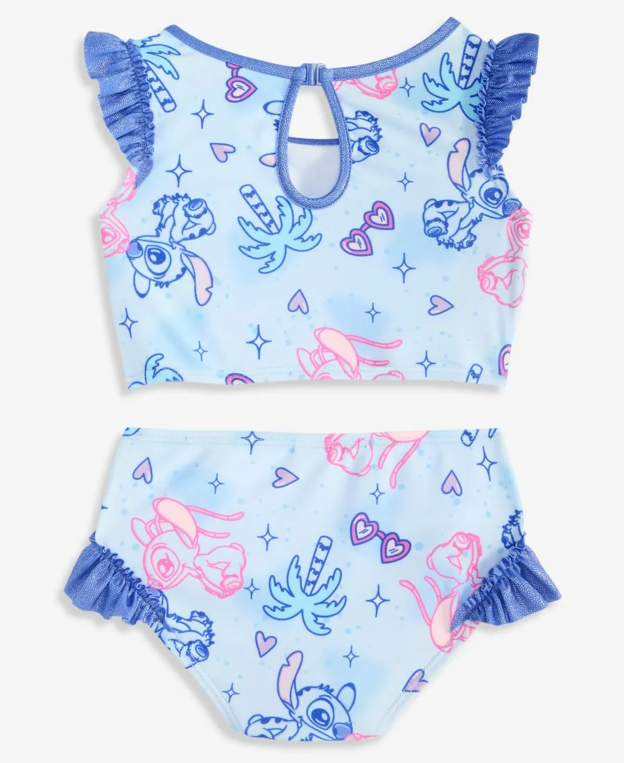 Купальник-танкини Stitch для девочек (2-6X), с принтом, комплект из двух частей Dreamwave, синий — фото 2