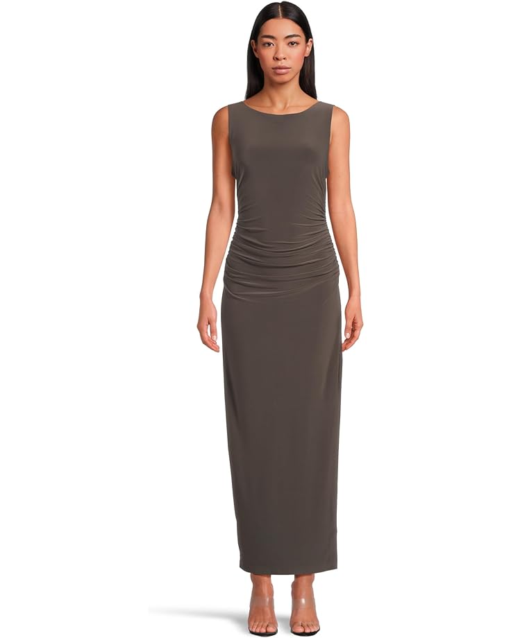 

Платье Norma Kamali Sleeveless Shirred Waist Gown, цвет Espresso