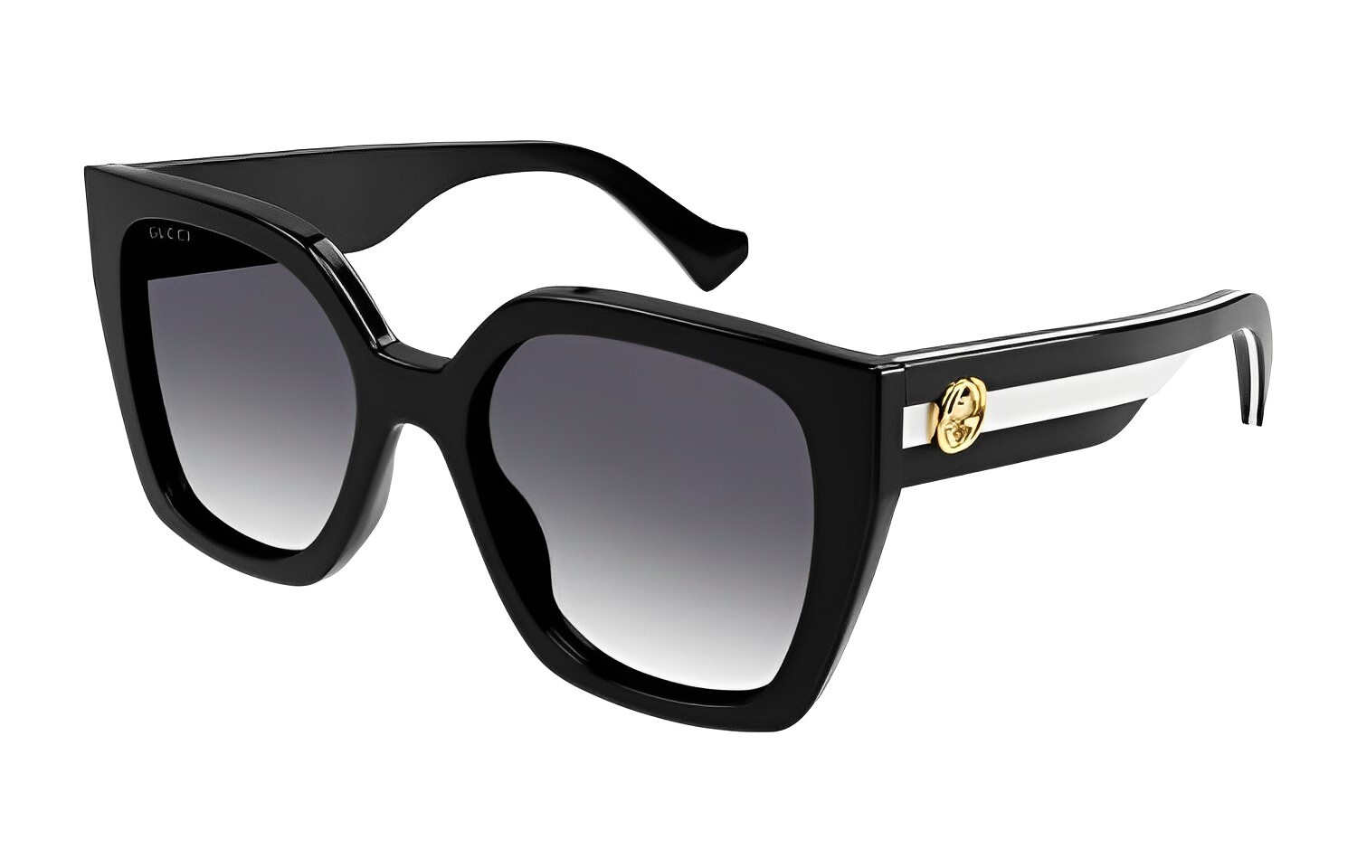

Очки солнцезащитные Gucci Unisex Cat Eye, черный / белый