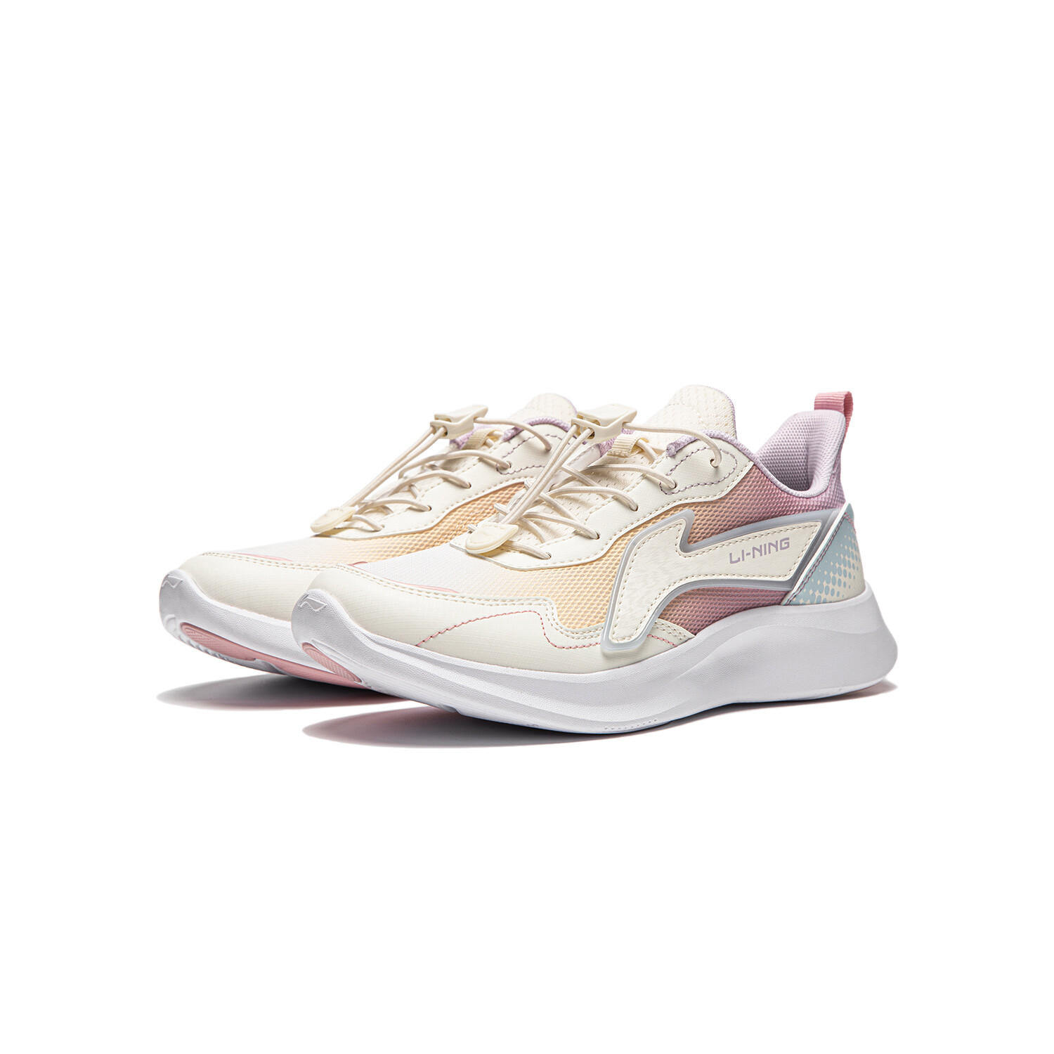 Кроссовки LINING YOUNG Kids Lifestyle Shoes GS Low-top Off White, цвет Off White — фото 4