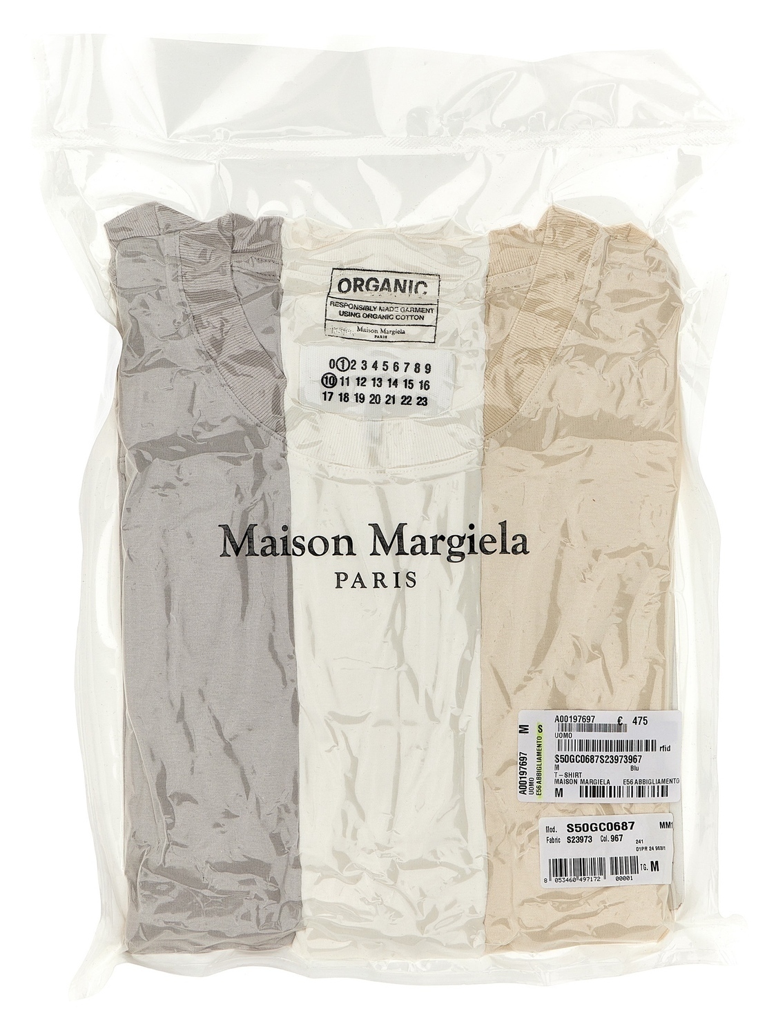 

Набор из 3 футболок MAISON MARGIELA, мультиколор