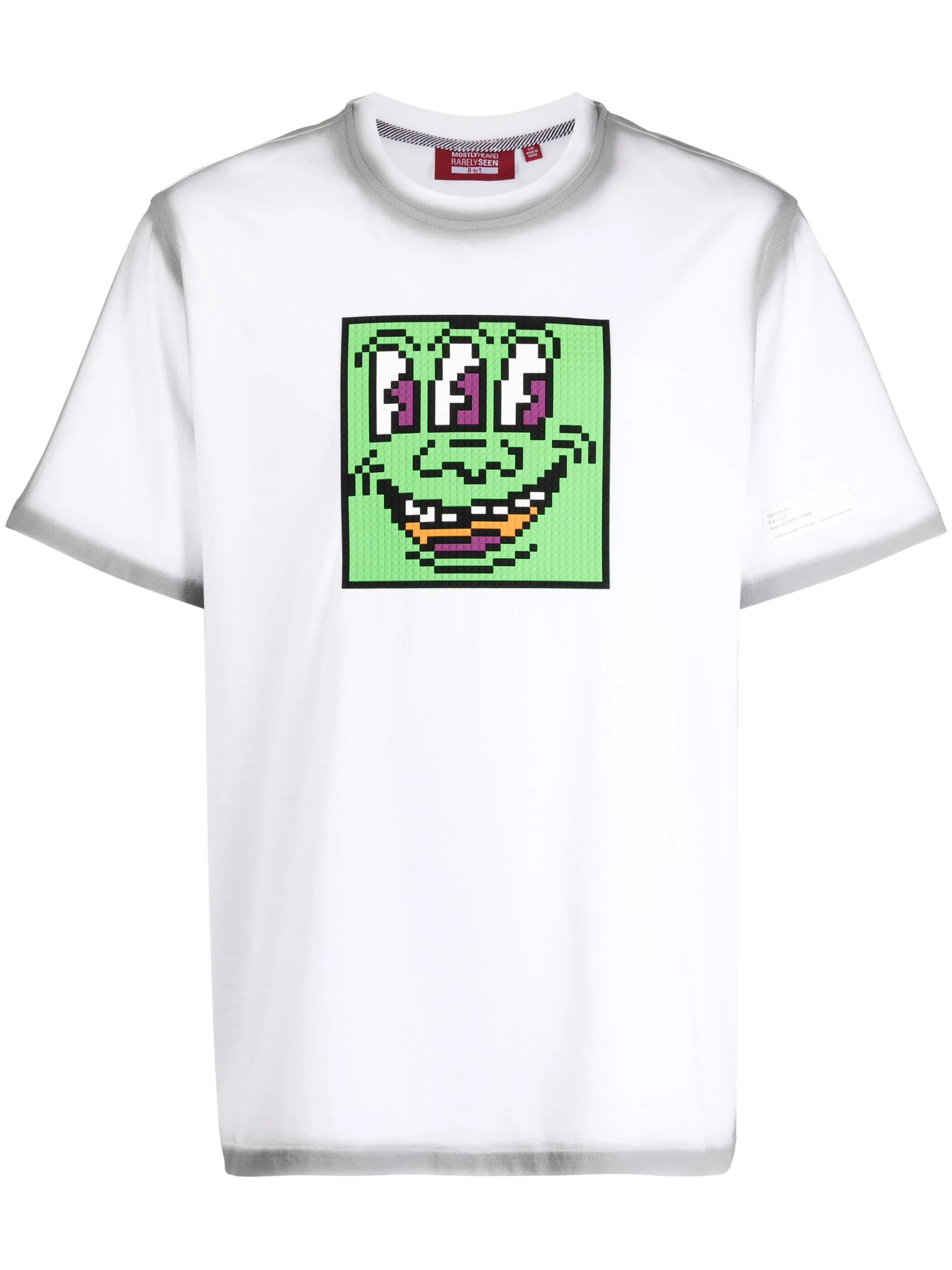 

Футболка Triple The Eyes Mostly Heard Rarely Seen 8-Bit, белый