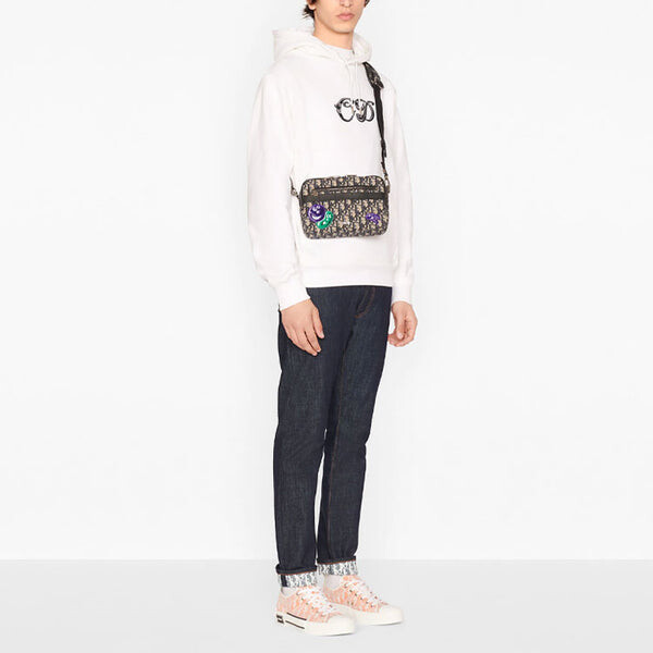 Толстовка men's x kenny fw21 casual white Dior, белый — фото 4