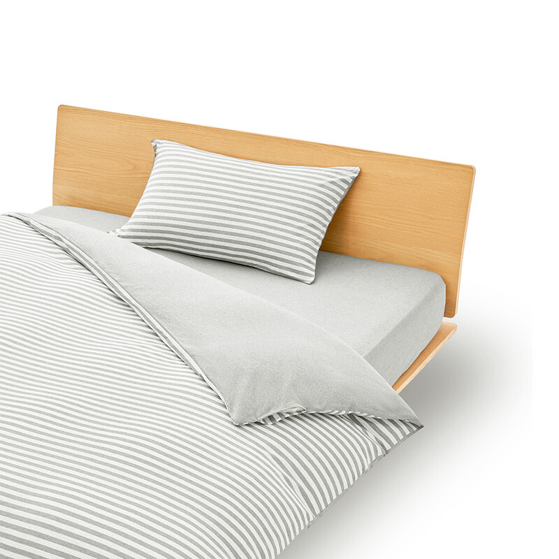 

Пододеяльник Muji Tianzhu в полоску, бежевый