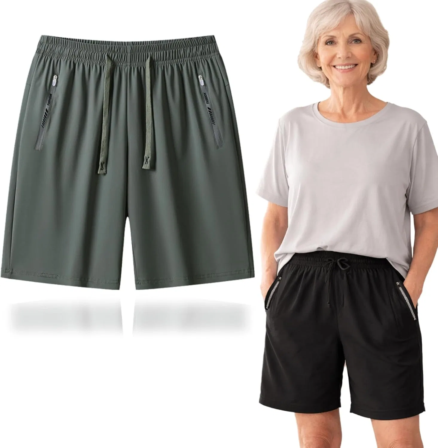 Шорты женские охлаждающие Ice Silk, Green