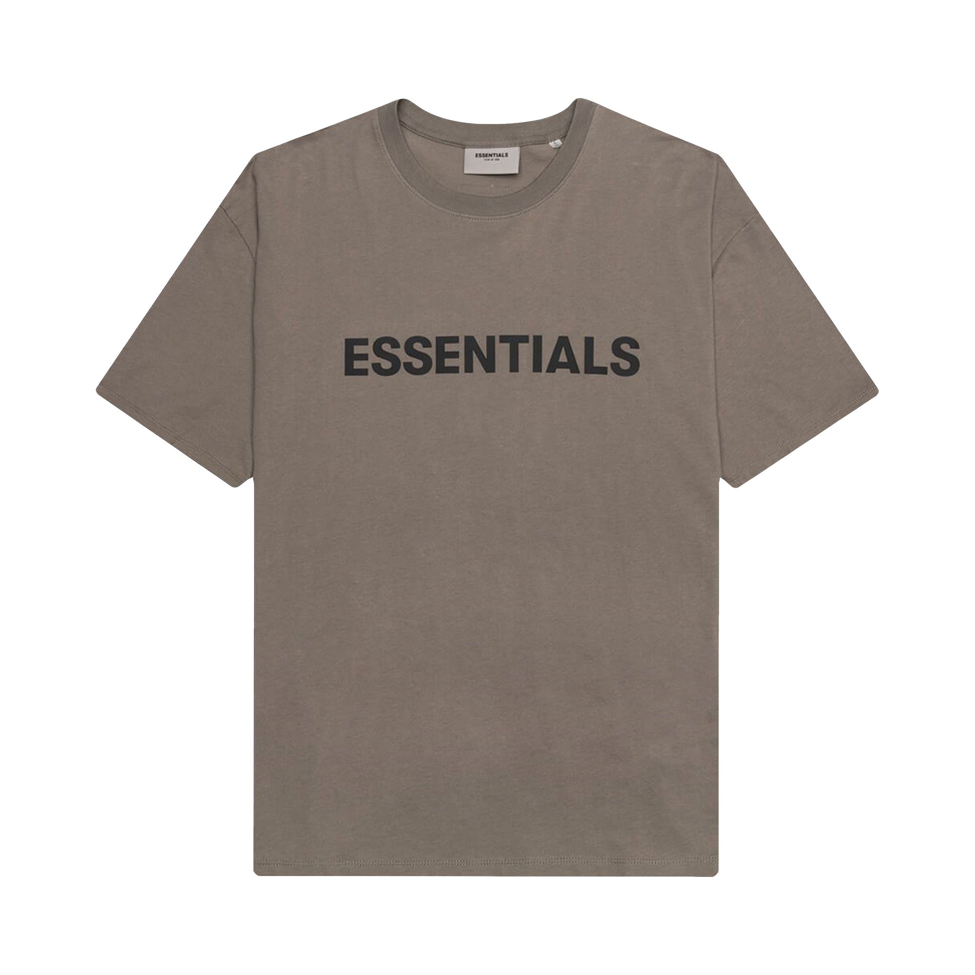 

Футболка с логотипом Fear of God Essentials темно-серого цвета, Серый, Футболка с логотипом Fear of God Essentials темно-серого цвета