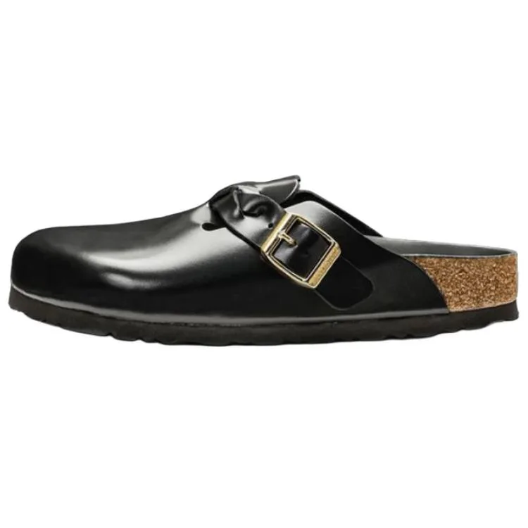 Босоножки-мюли с пряжкой Boston Birkenstock, черный