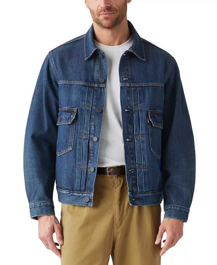 

Мужская джинсовая куртка Type II свободного кроя Levi's, синий
