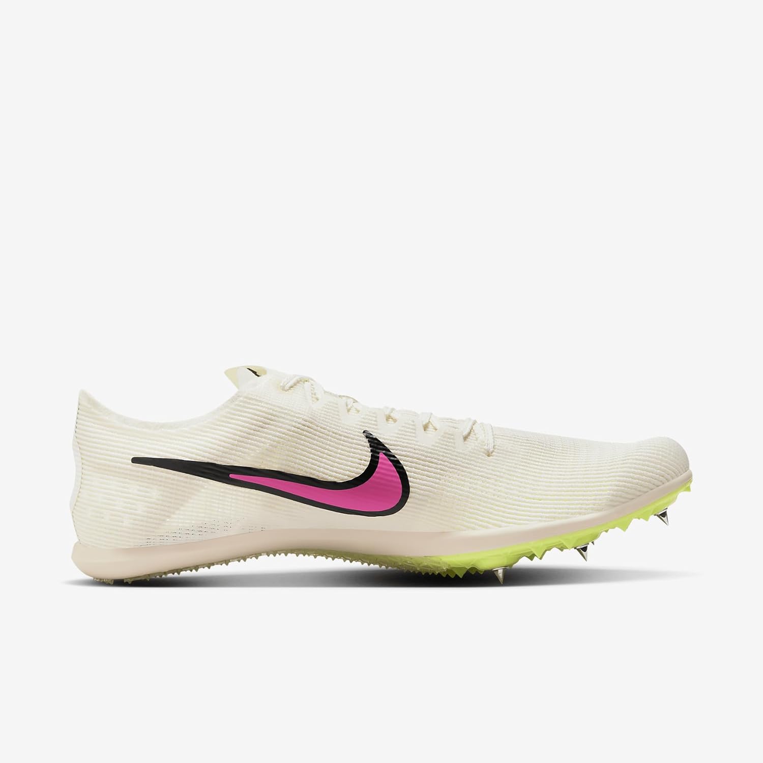 Легкоатлетические бутсы для бега на длинные дистанции Nike Zoom Mamba 6, 4,5 дюйма, белые/черные, Sail/Light Lemon Twist/Guava Ice/Fierce Pink — фото 3