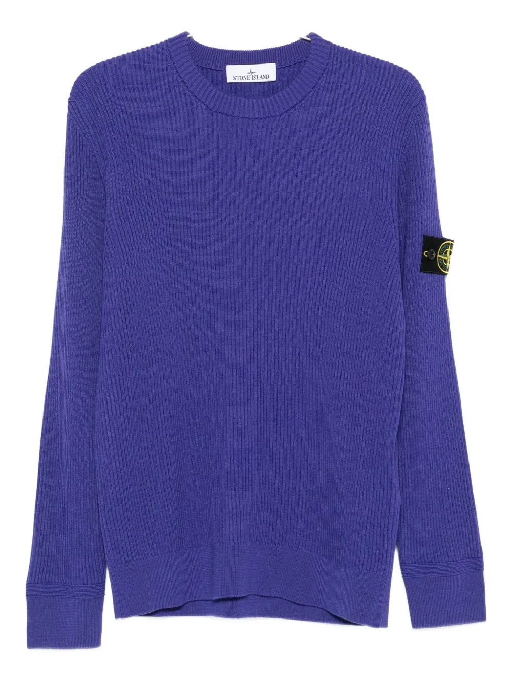 

Ребристый свитер с круглым вырезом Stone Island, фиолетовый
