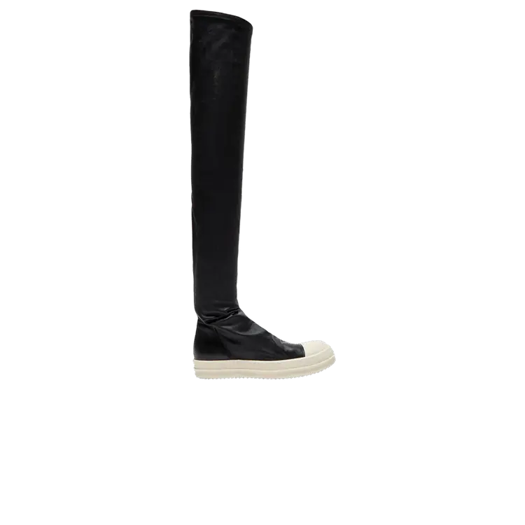Кроссовки Rick Owens Wmns Stivali Pelle High Stocking Sneaks, Black Milk