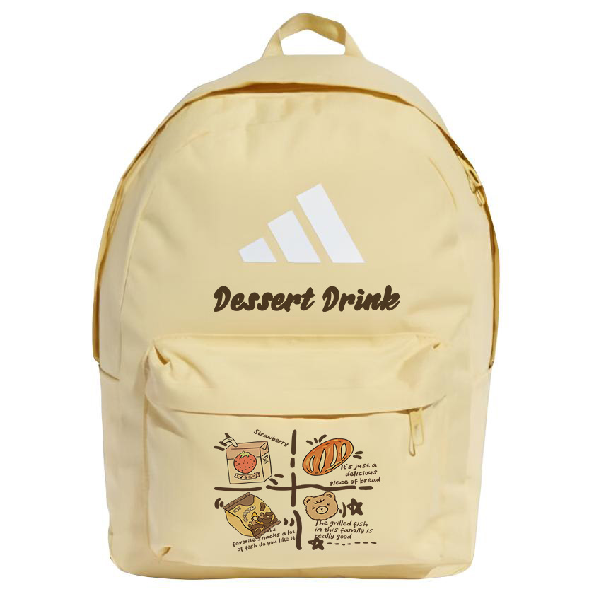 

Adidas Полиэстеровый рюкзак с тиснёным узором большой унисекс жёлтый, Dessert Bear