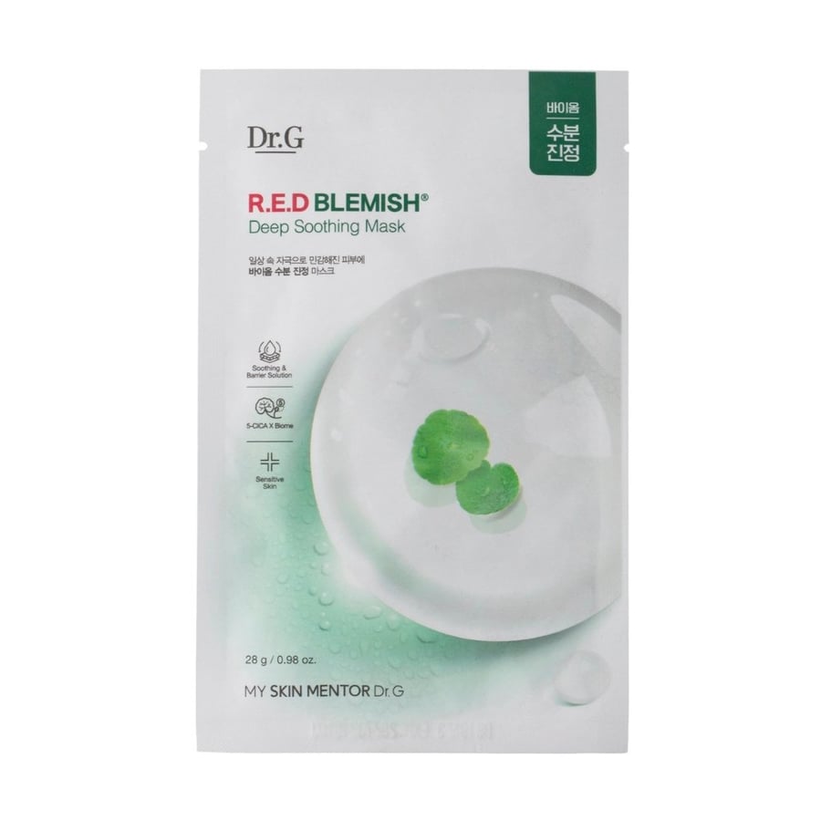 

Doctor.G Red blemish deep soothing mask 28 г - Успокаивающая тканевая маска