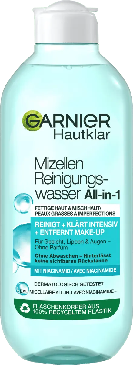 

Мицеллярная вода для кожи прозрачная 3в1 400мл Garnier