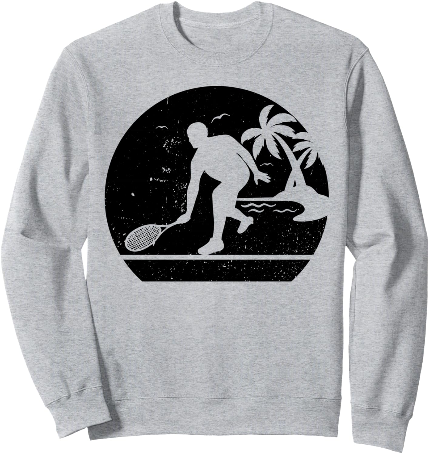 

Толстовка с силуэтом игрока в сквош Squash Designs, серый