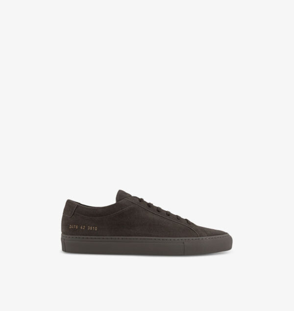 

Замшевые низкие кеды с логотипом Achilles Common Projects, цвет clay
