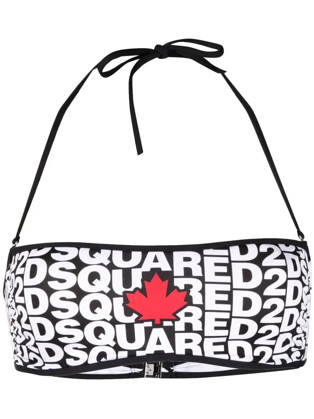 Двусторонний лиф бикини DSQUARED2, черный
