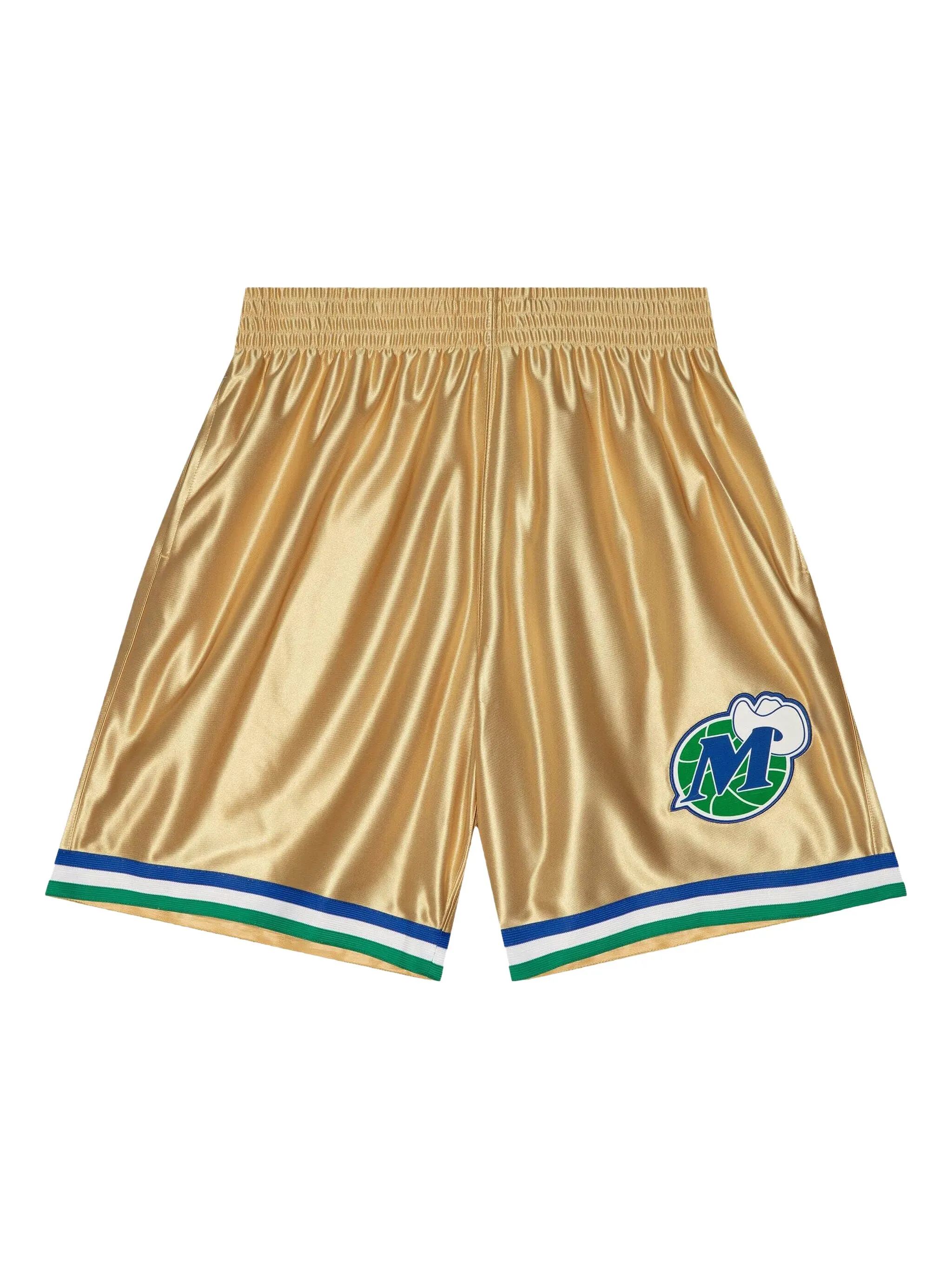 

Шорты Dallas Mavericks 1998 75th Swingman из коллаборации с NBA Mitchell & Ness, золотистый