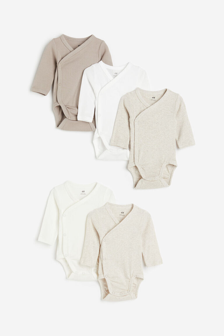 

Комплект из пяти боди H&M, бежевый