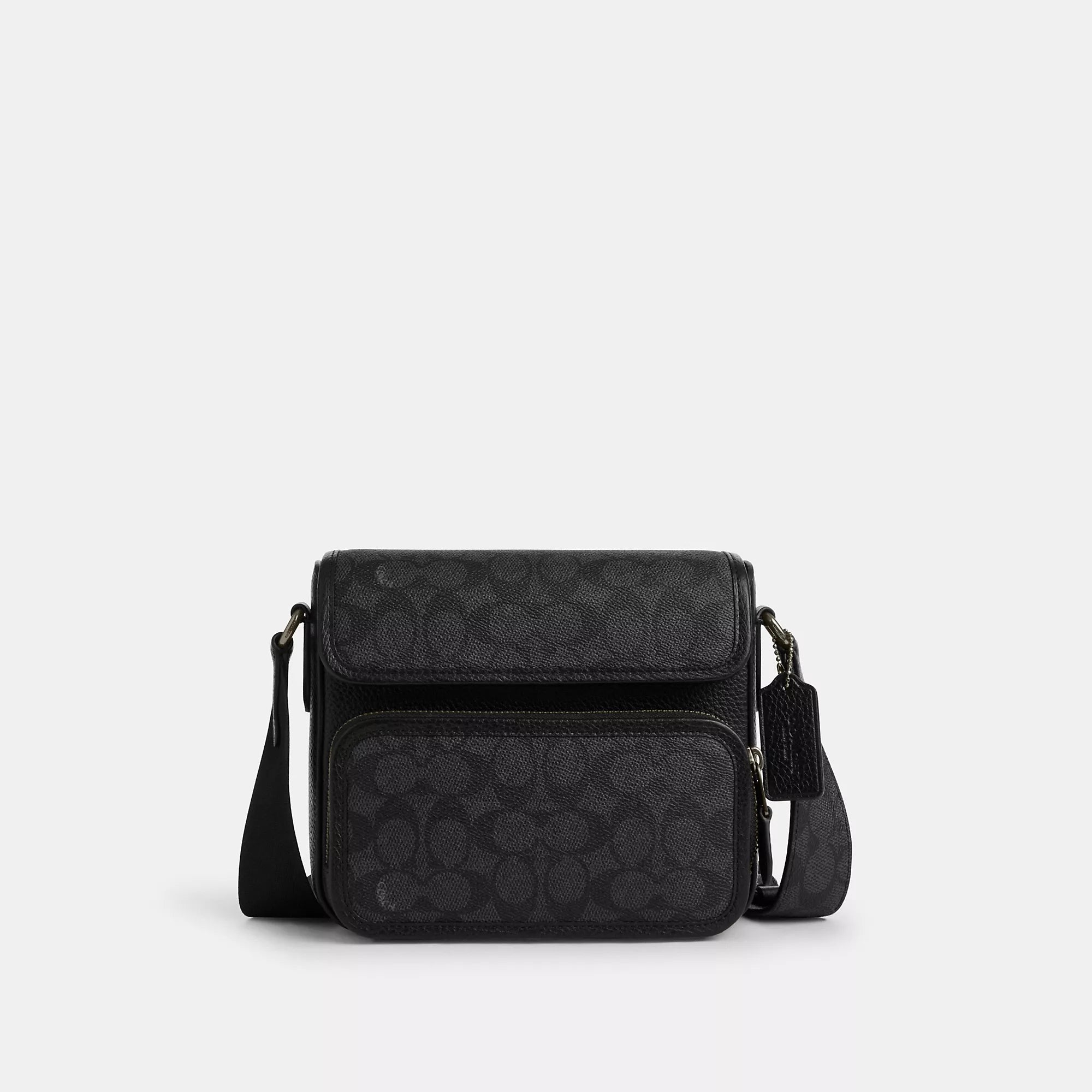 

Сумка через плечо Sullivan Flap из фирменного холста Coach Outlet, бронзовый/угольный/черный