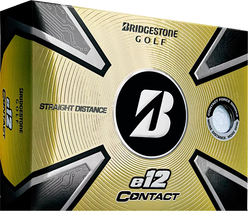 

Мячи для гольфа Bridgestone 2023 e12 Contact, белый
