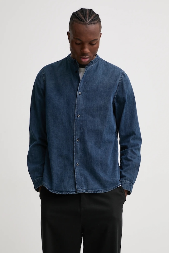

Хлопковая рубашка G-Star, синий