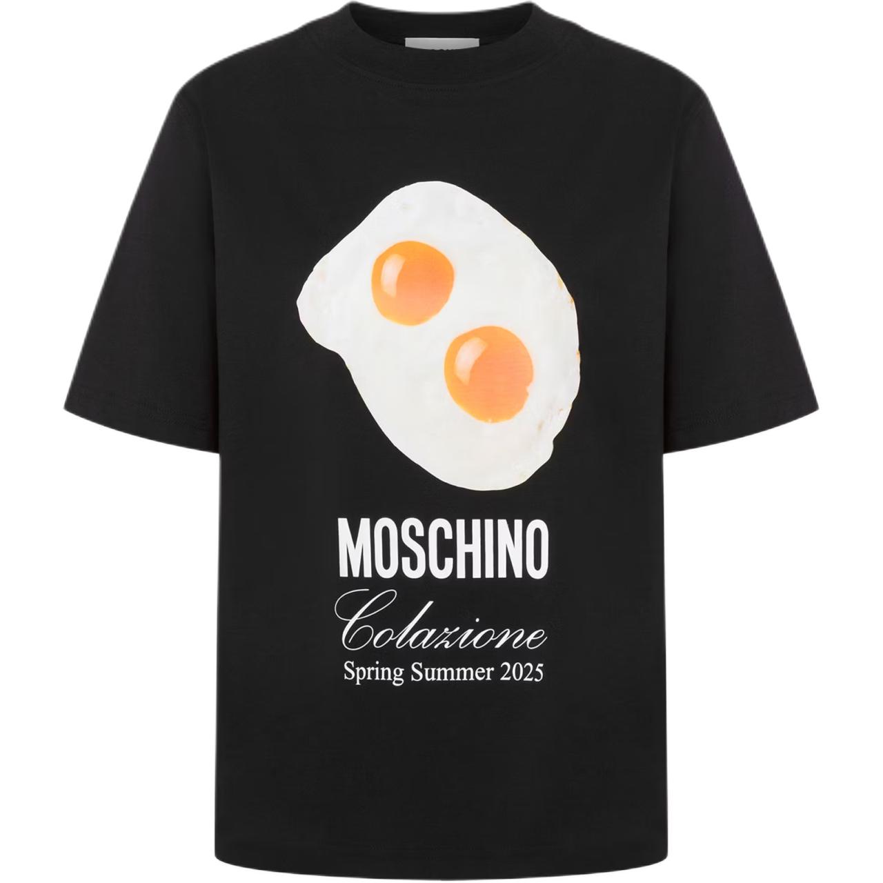 

Футболка с графическим принтом MOSCHINO, черный