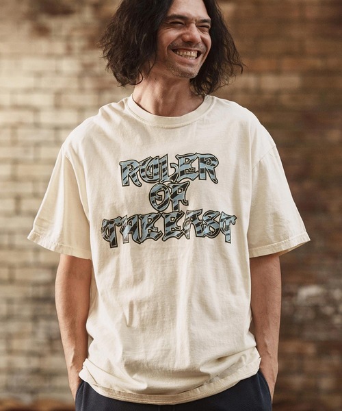 

Винтажная футболка с принтом тигра в стиле рок CAMBIO, кремовый