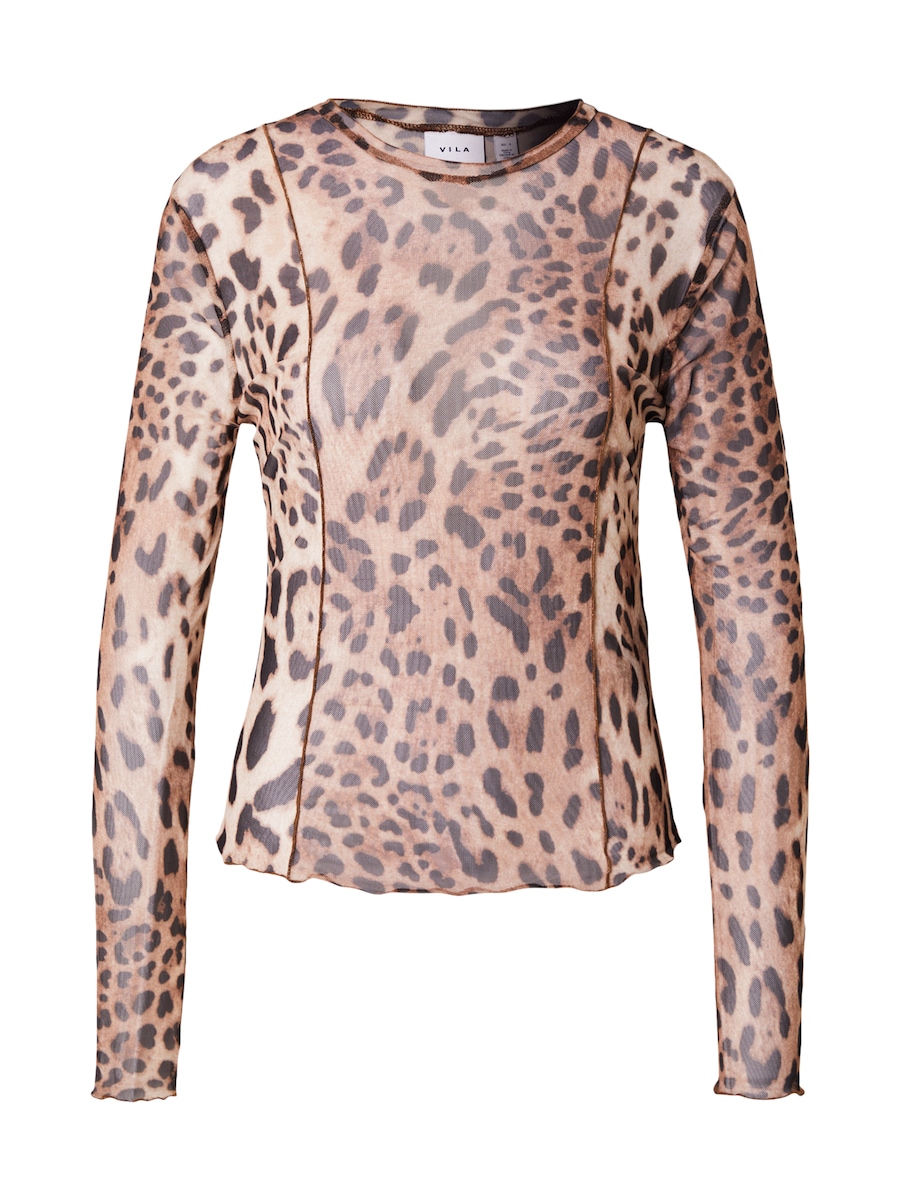 

Рубашка VILA Ninna, коричневый/светло-коричневый