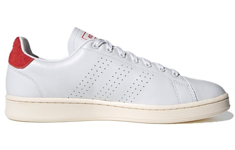 Обувь для скейтбординга ADVANTAGE Мужская с низким верхом, белая/малиновая Adidas Neo — фото 2