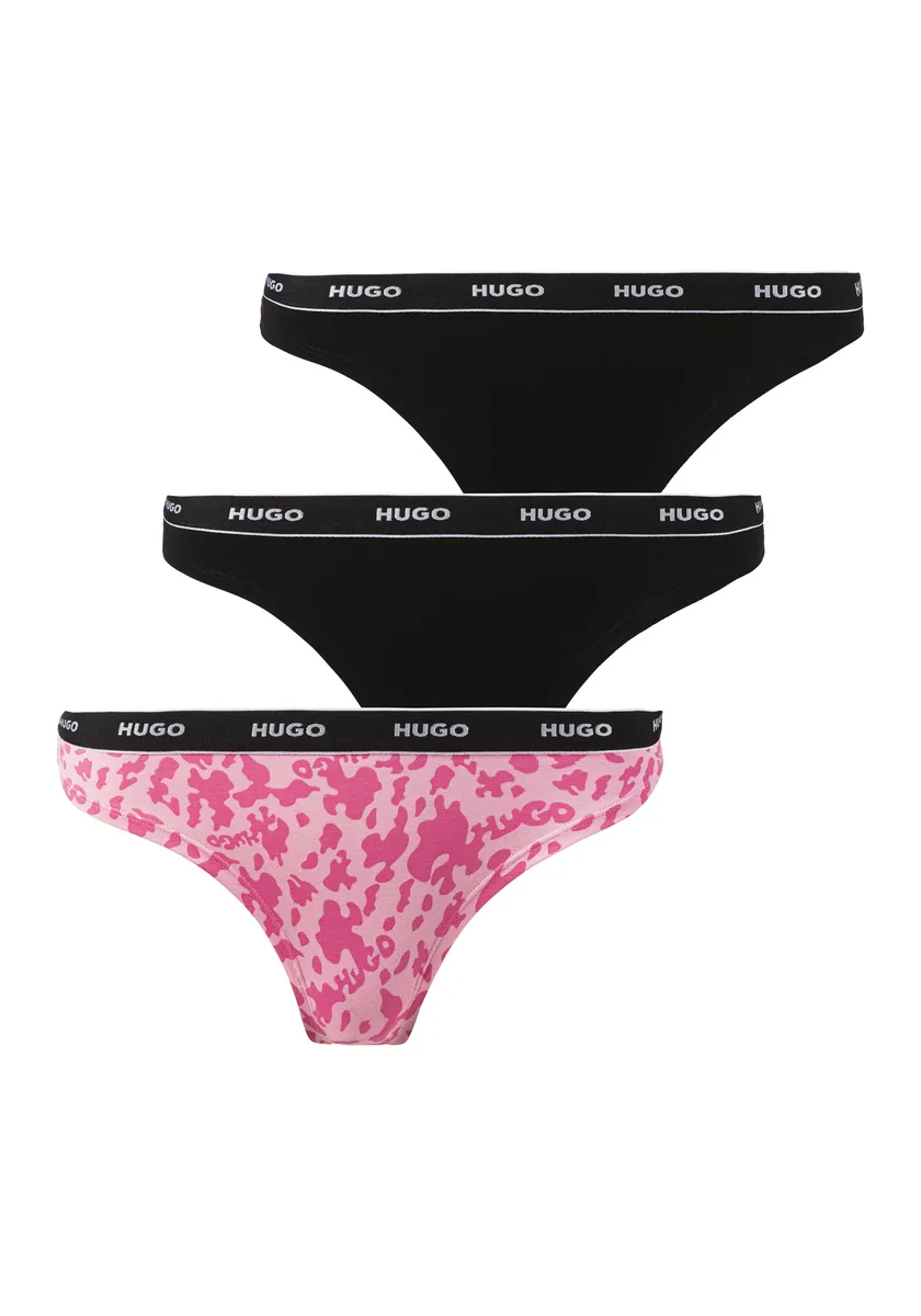 

Стринги HUGO Underwear "TRIPLET THONG DESIGN" (комплект, 3 шт., 3), с логотипом на поясе, цвет Medium_Pink660