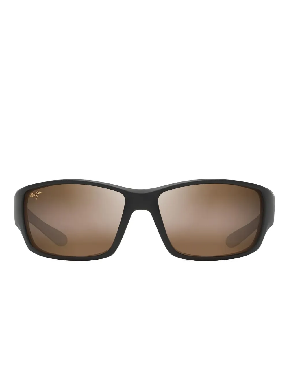 

Матовые прямоугольные солнцезащитные очки Maui Jim, черный