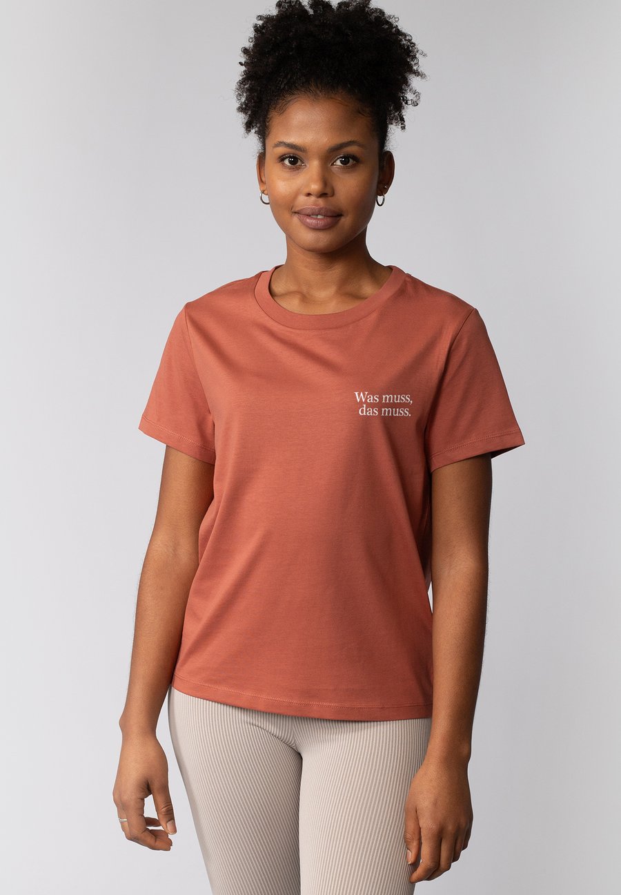 

Футболка watapparel Print T-shirt, Heritage Brown/Burnt Orange Denim, Коричневый, Футболка watapparel Print T-shirt, Heritage Brown/Burnt Orange Denim