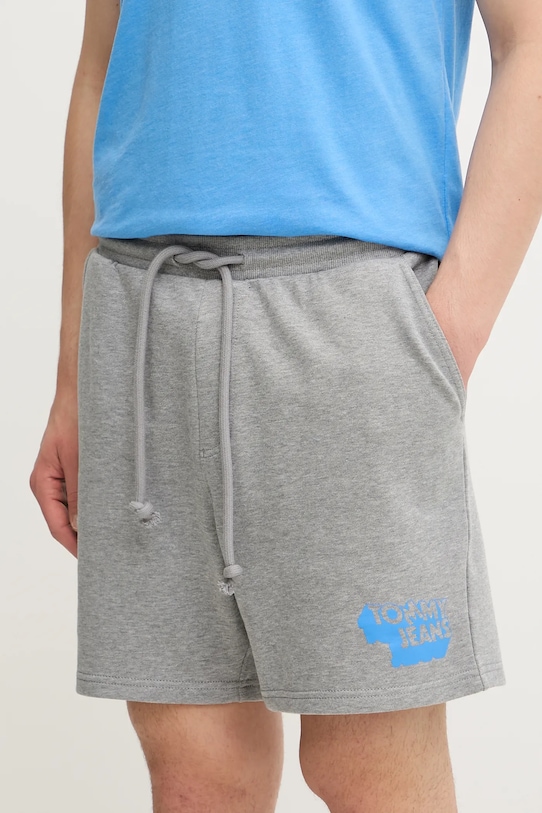 

Хлопковые шорты Tommy Jeans, серый