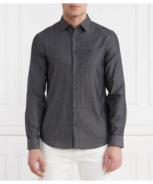

Рубашка Regular fit Armani Exchange, серый