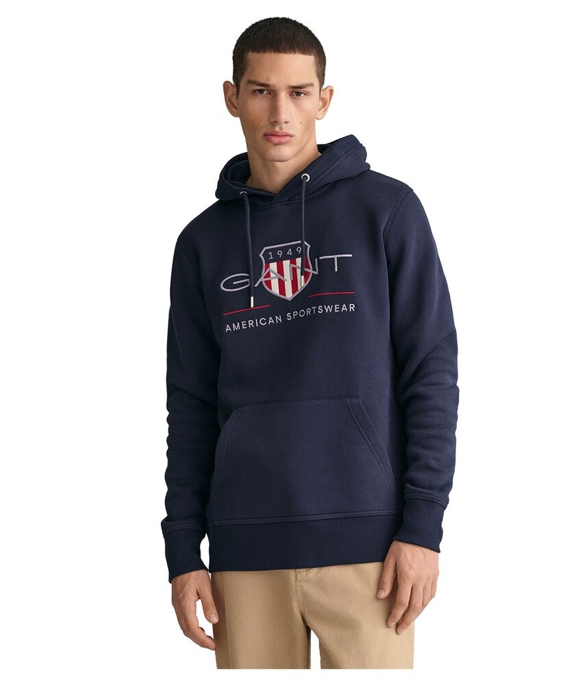 

Худи Gant Archive Shield Regular Fit, синий